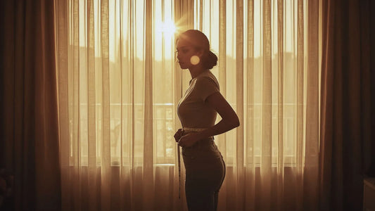 Femme qui a l'impression de grossir à cause du cortisol